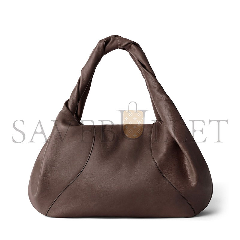 F**di spy dark brown leather bag 8br839ayctf0l1b (48*22*20cm)